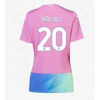 Camisa de time de futebol AC Milan Pierre Kalulu #20 Replicas 3º Equipamento Feminina 2023-24 Manga Curta